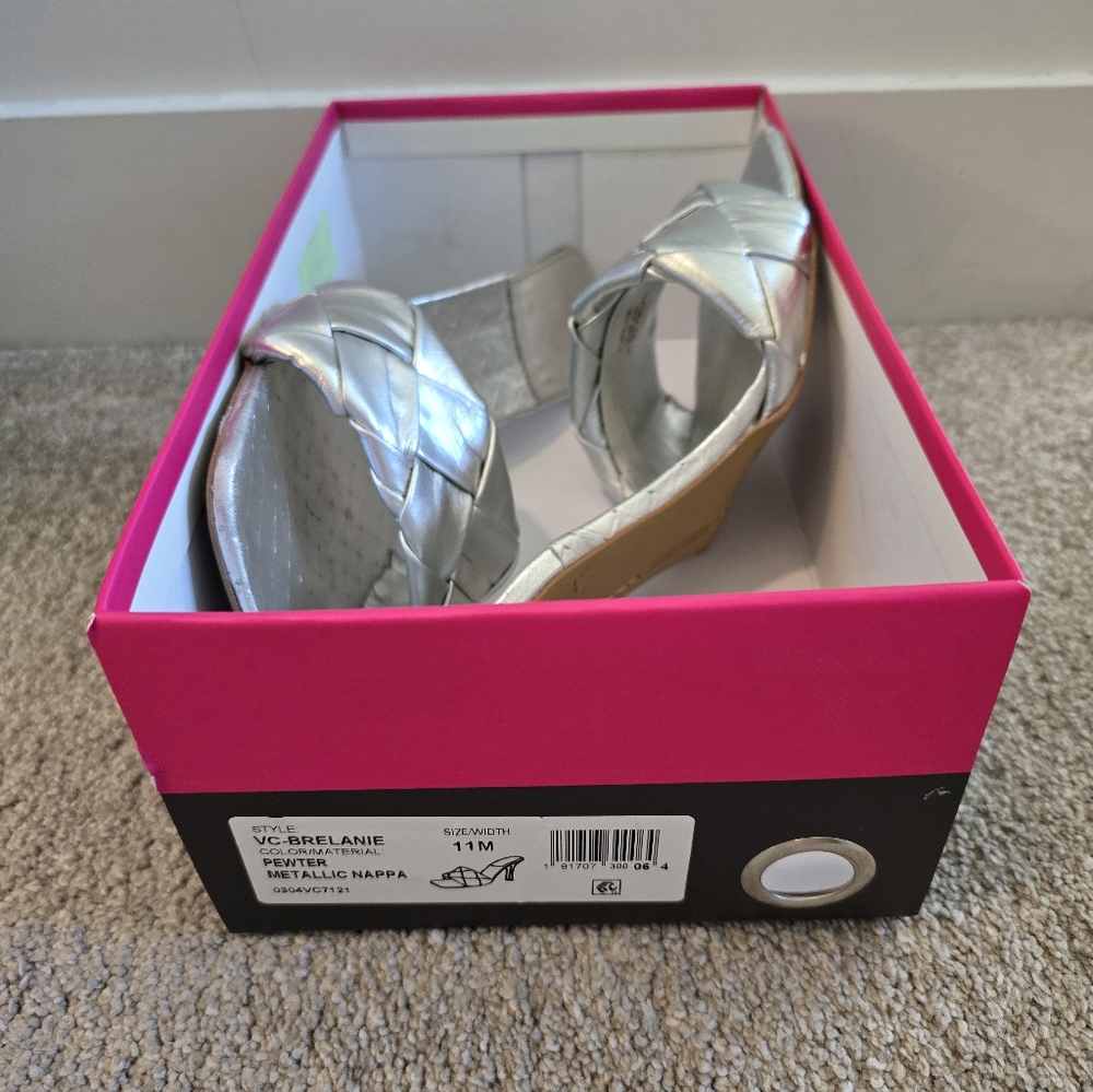 Vince Camuto Brelanie Silver Mule, Women's 11 - Picture 13 of 13